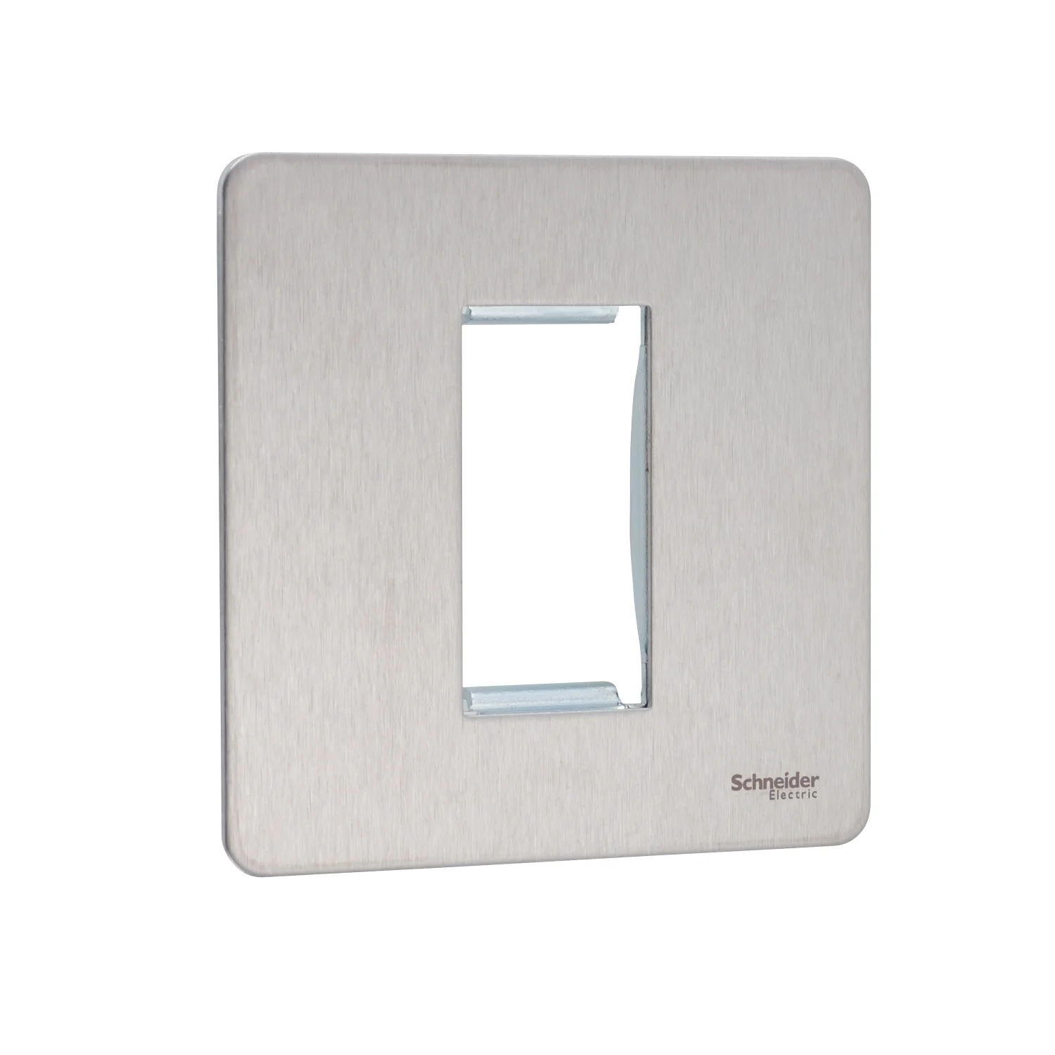 Ultimate Screwless Flat Plate - euro modular - 1 gang - stainless steel