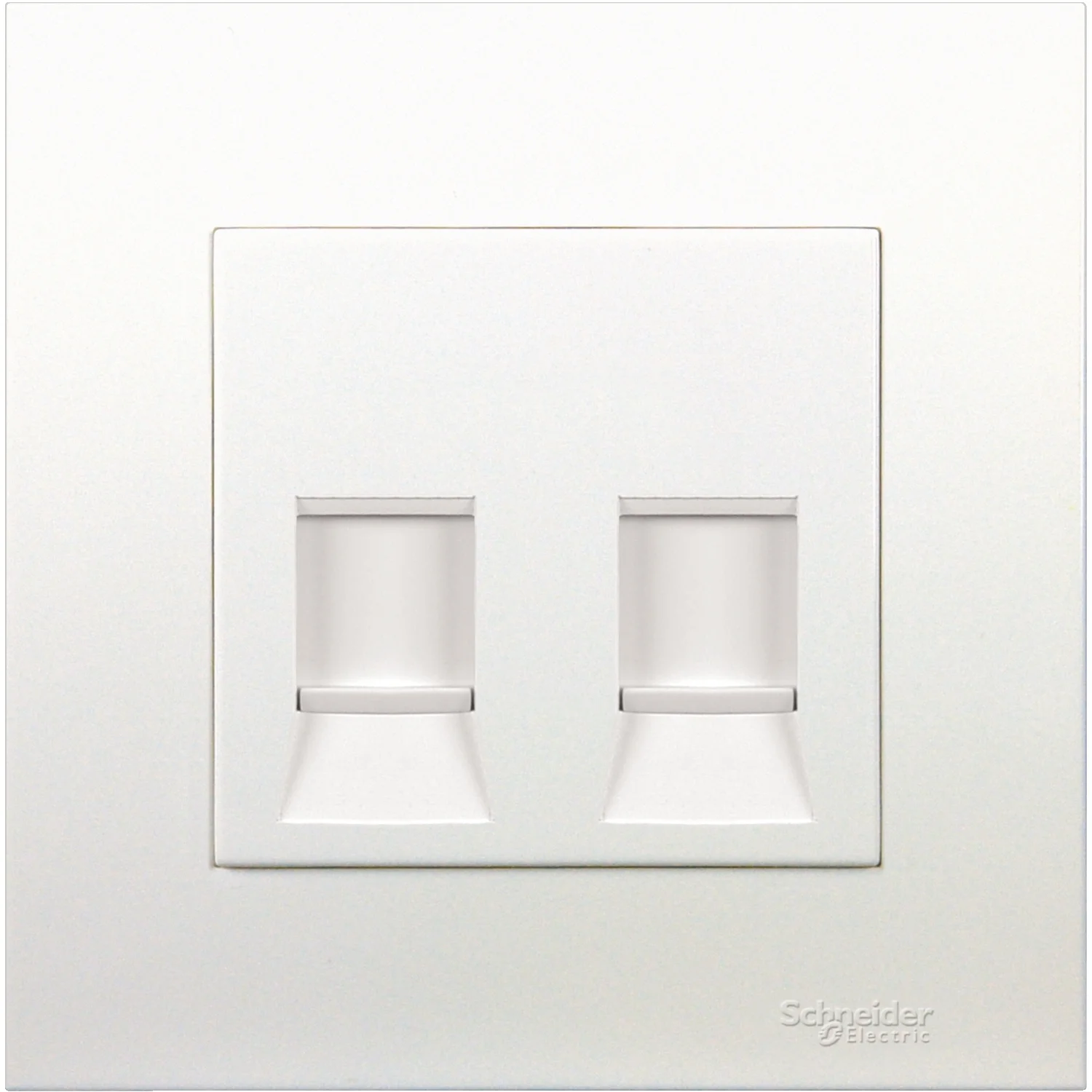 2 Gang Keystone Wallplate with Shutter