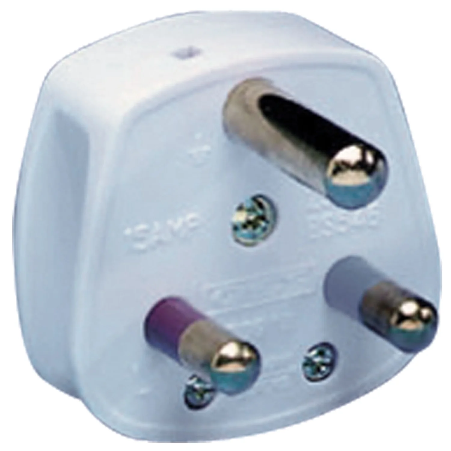 Exclusive - round 3 pin plug - 15A - white