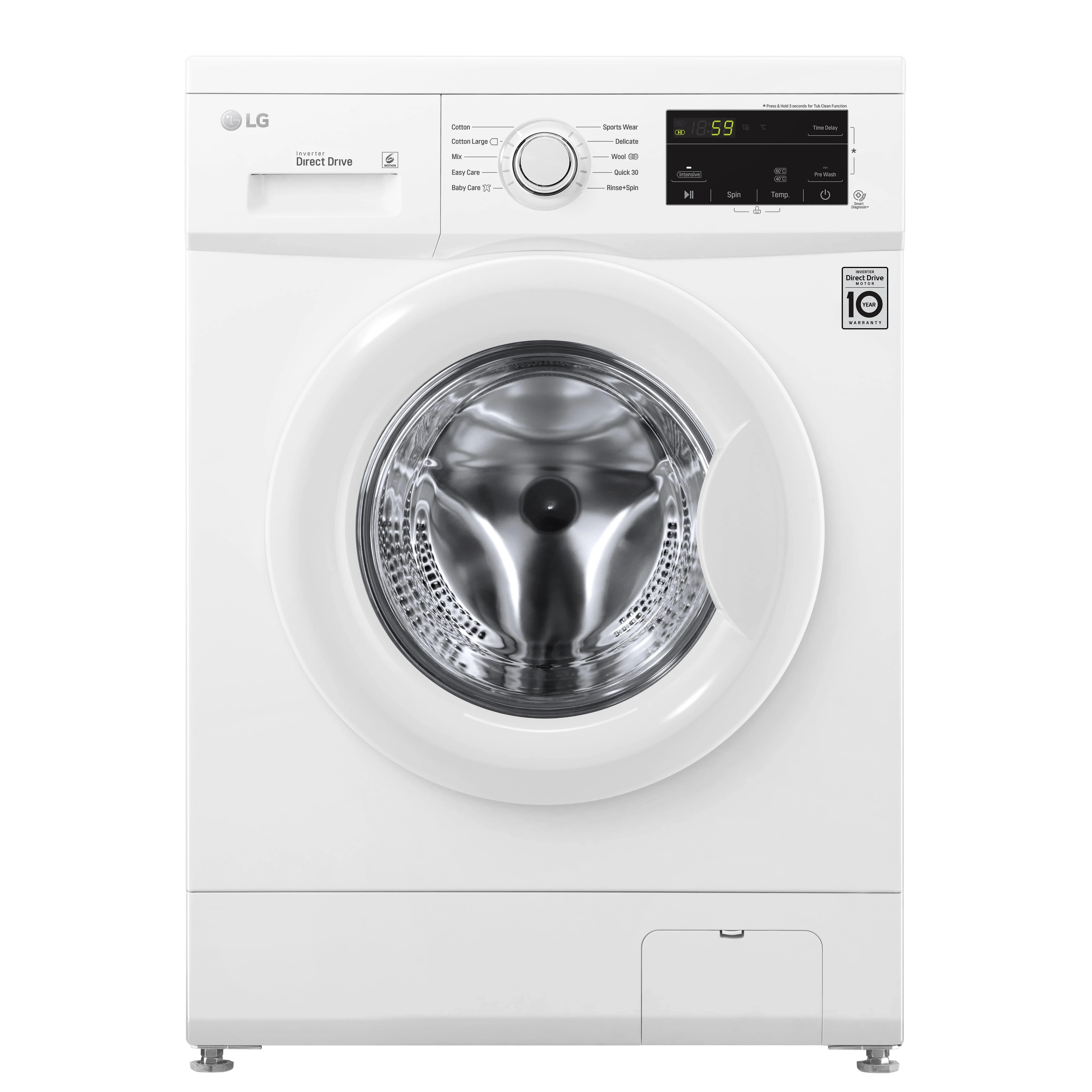 LG 8 Kg Front Load Washing Machine - FH2J3TDNP0