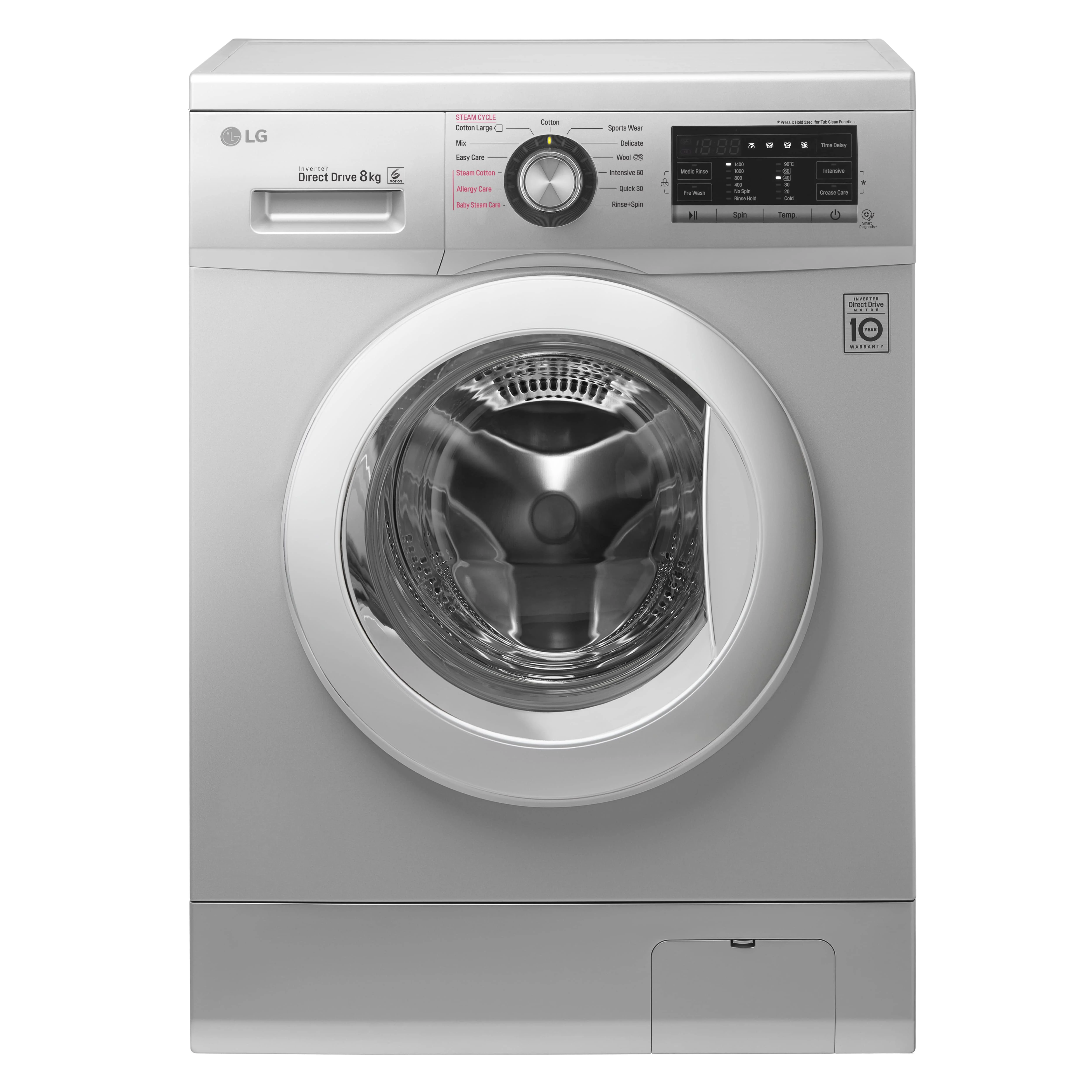 Lg front load washer 8kg deals fh4g6tdy6