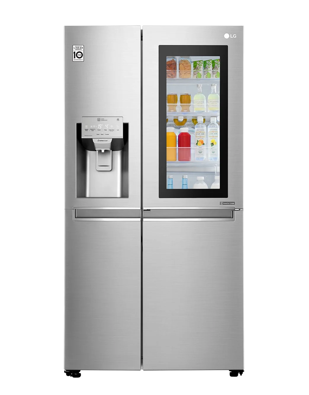 LG Side by Side Refrigerator, InstaView Door-in-Door - GR-X259CSBV