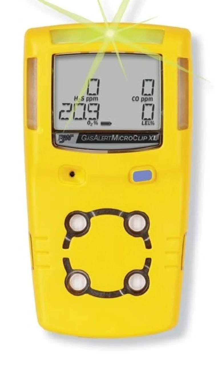 BW MULTI GAS DETECTOR ALERT MICRO CLIP XL-LEL O2 H2S CO - MCXL-XWHM-Y-UK