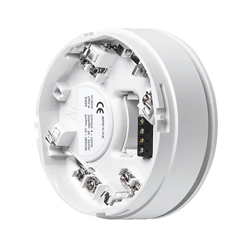 Sounder detector base for addressable fire systems