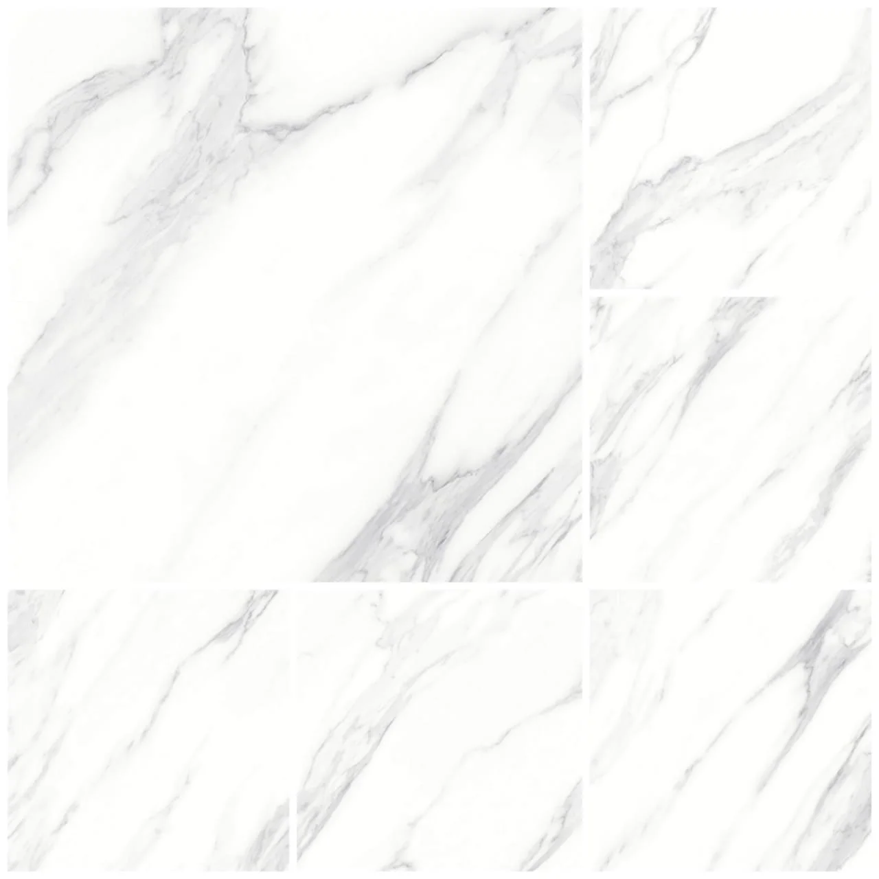 X1AM61201L-6H1 Polished Glazed Porcelain Tile Bookmatch