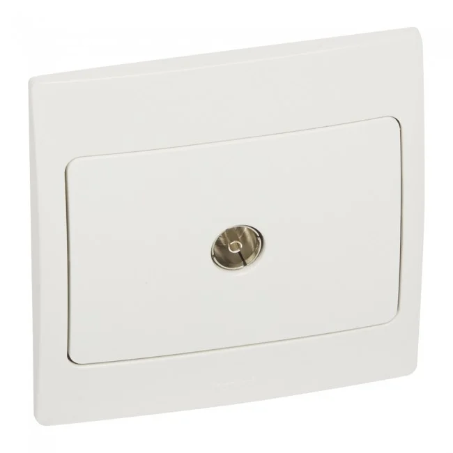 TV socket Mallia - female terminal socket - white