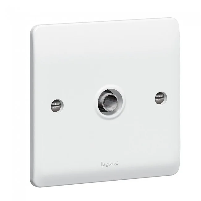 TV socket Synergy - single - male - white