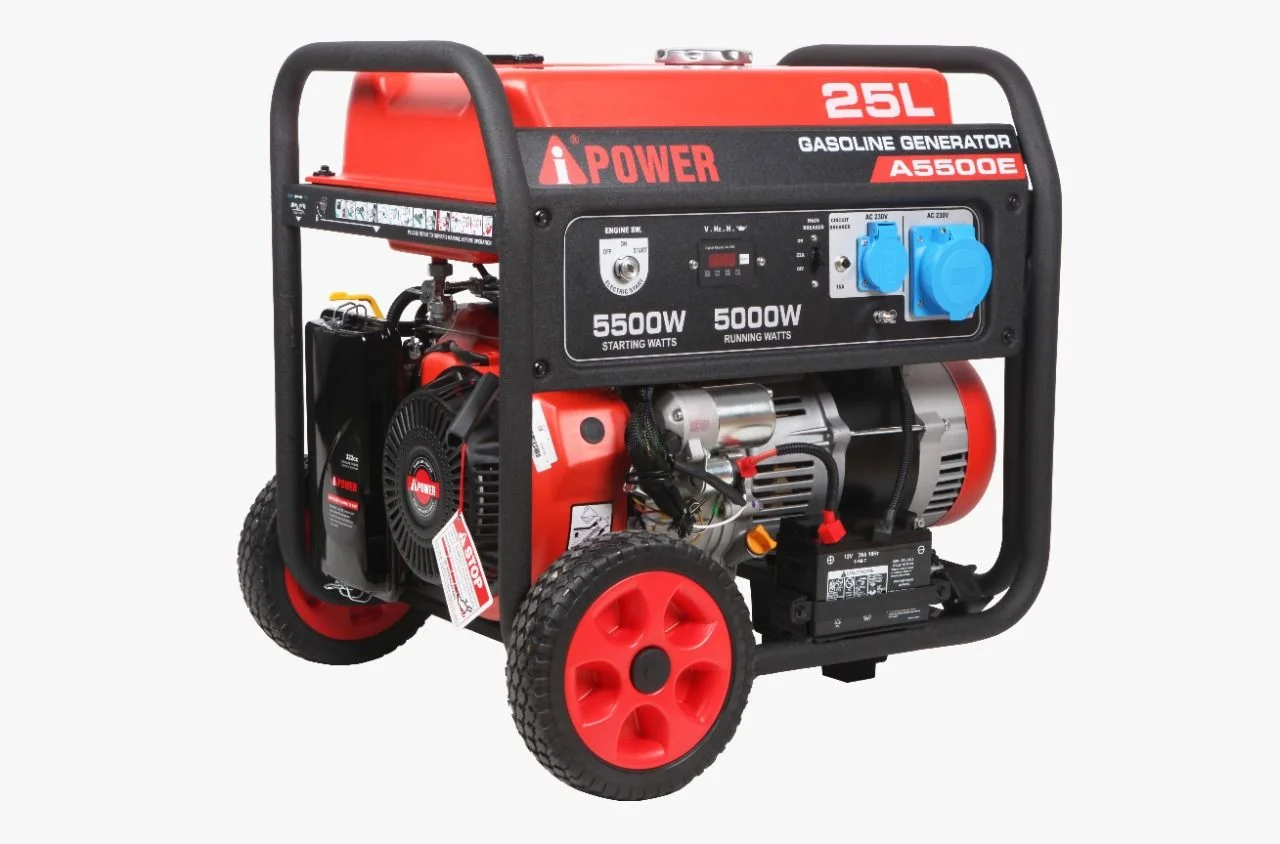 A5500E (50HZ/230V, 5.0 - 5.5KW KEY START, INDUCTIVE LOAD, POWER MONSTER SERIES GASOLINE GENERATOR)