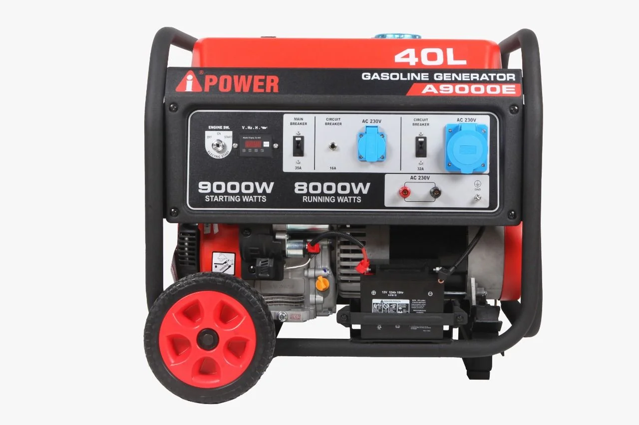 A9000E (50HZ/230V, 8.0 - 9.0KW KEY START, INDUCTIVE LOAD, POWER MONSTER SERIES GASOLINE GENERATOR)