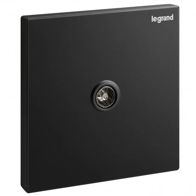 Single TV female socket Galion - matt black