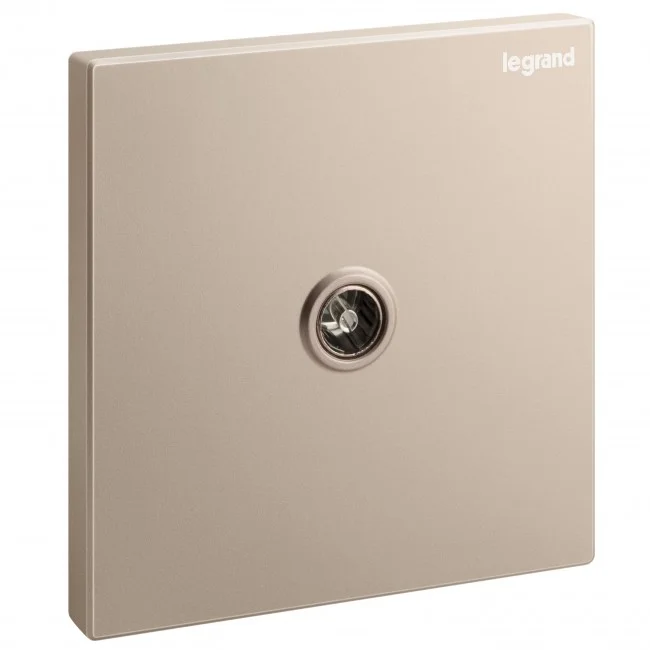 Single TV female socket Galion - rose gold