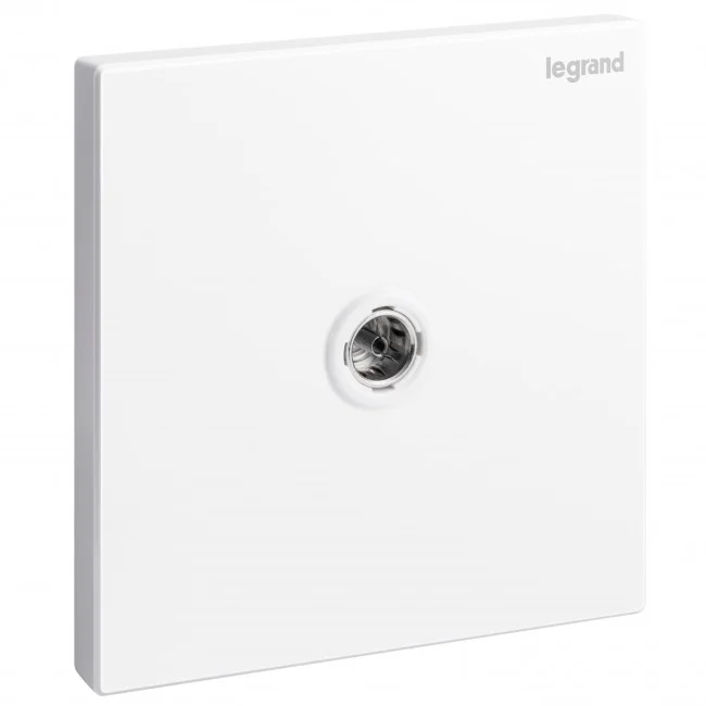 Single TV female socket Galion - white