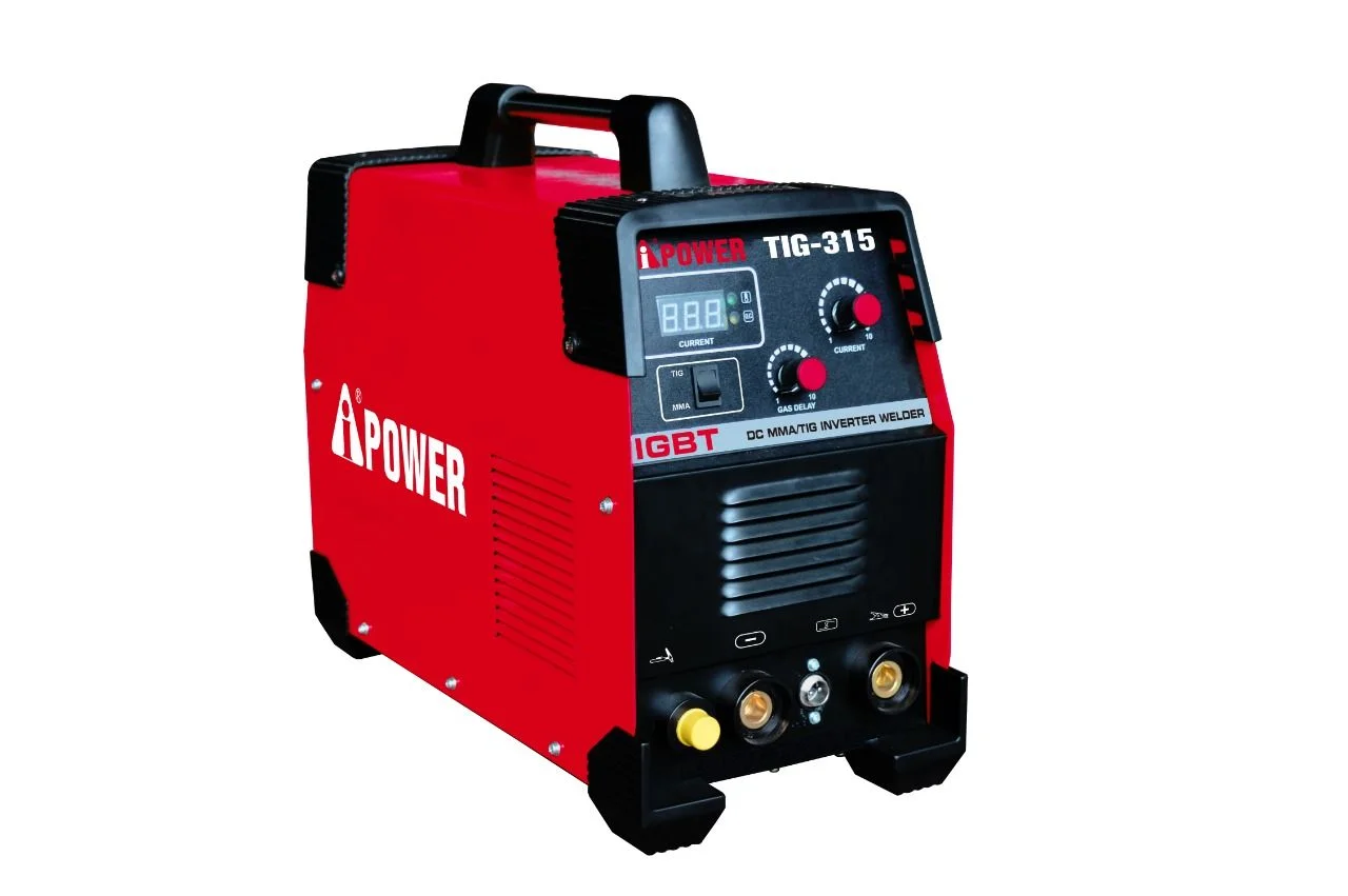 TIG-315 (50/60HZ, 15-315A, 380V, 6.3KW, MMA 220A/28.8V, TIG 230A/19.2V, 3.2-4.0mmWelding Rod