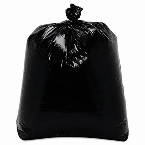 PLAS - TEC HDPE Black Garbage Bag 110 x 130cm, 35micrones(Acceptable Variation Ratio "3%), Heavy Duty , 100% Virgin, Certified Oxo Biodegradable Environment Friendly