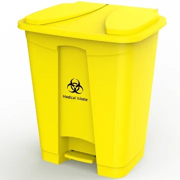 GCCE -CHINA 6291107499765 Plastic Bio Hazard Dust Bin With Pedal30Ltrs.Packing Heavy Duty ,