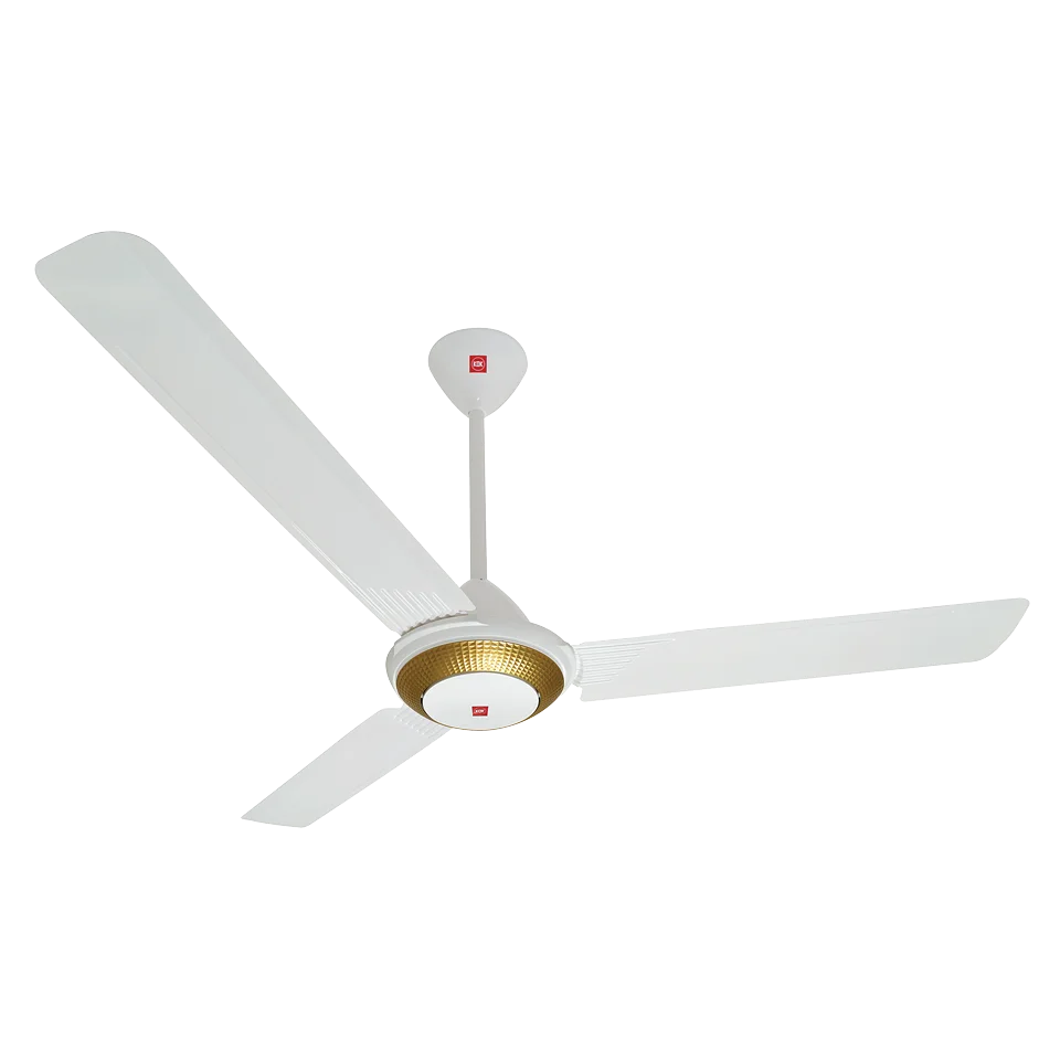 KDK T56XC CEILING FAN 56"220V WHITE GOLD RING