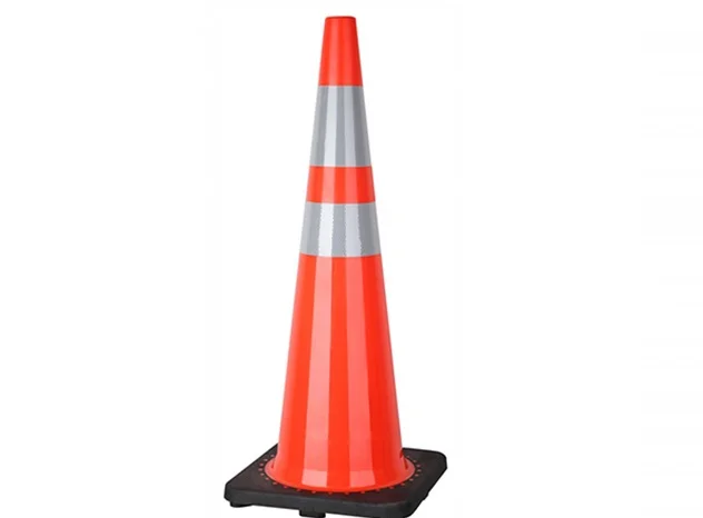 PVC TRAFFIC CONE - 90 CM (SLIM BODY)