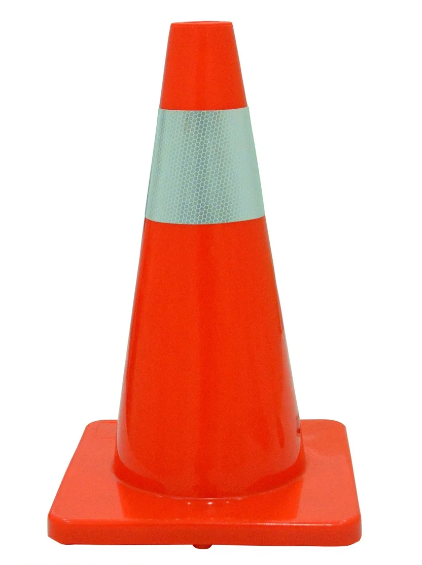 S1231 Red PVC Cone with 10cm Reflective Tape