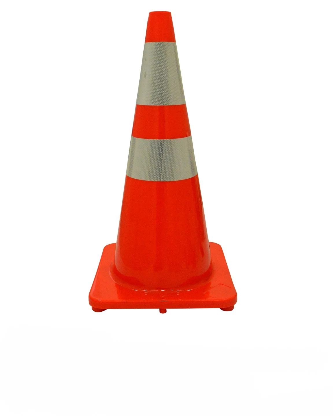 S1232W Wide Body Red PVC Cone with 15 + 10cm Reflective Tape