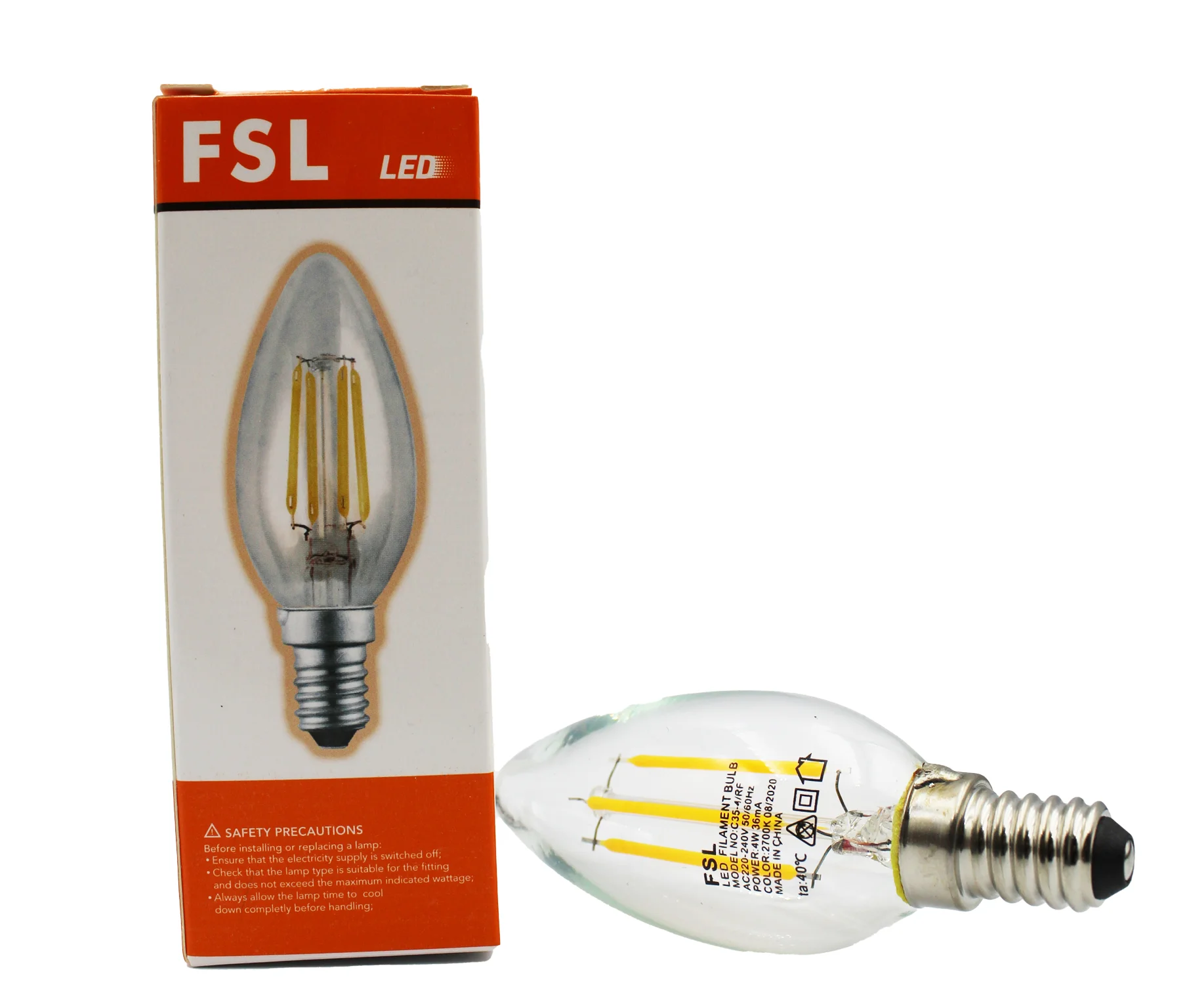 FSL LED C35 Filament Bulb 4W