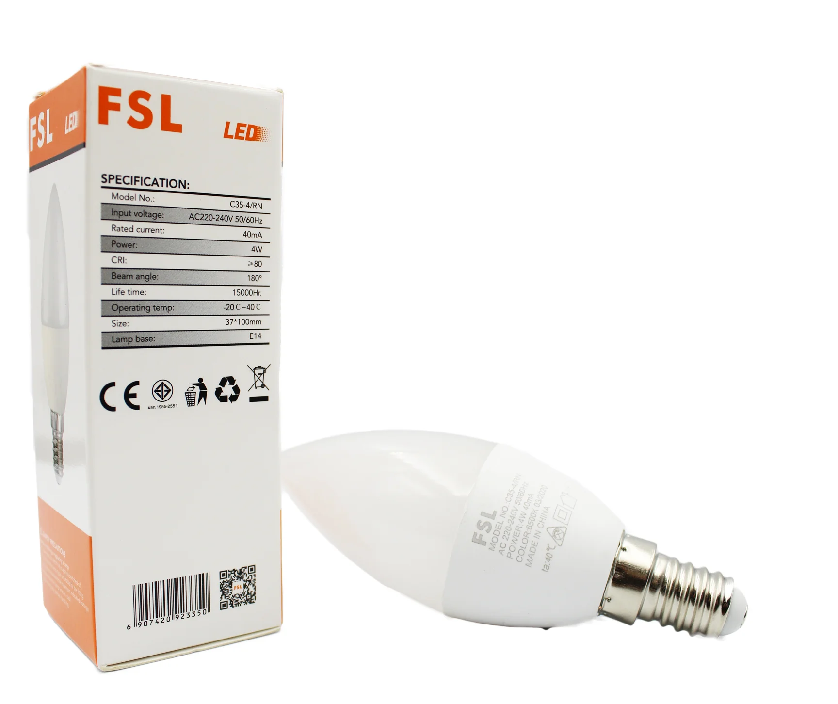 FSL LED C35 Bulb 4W