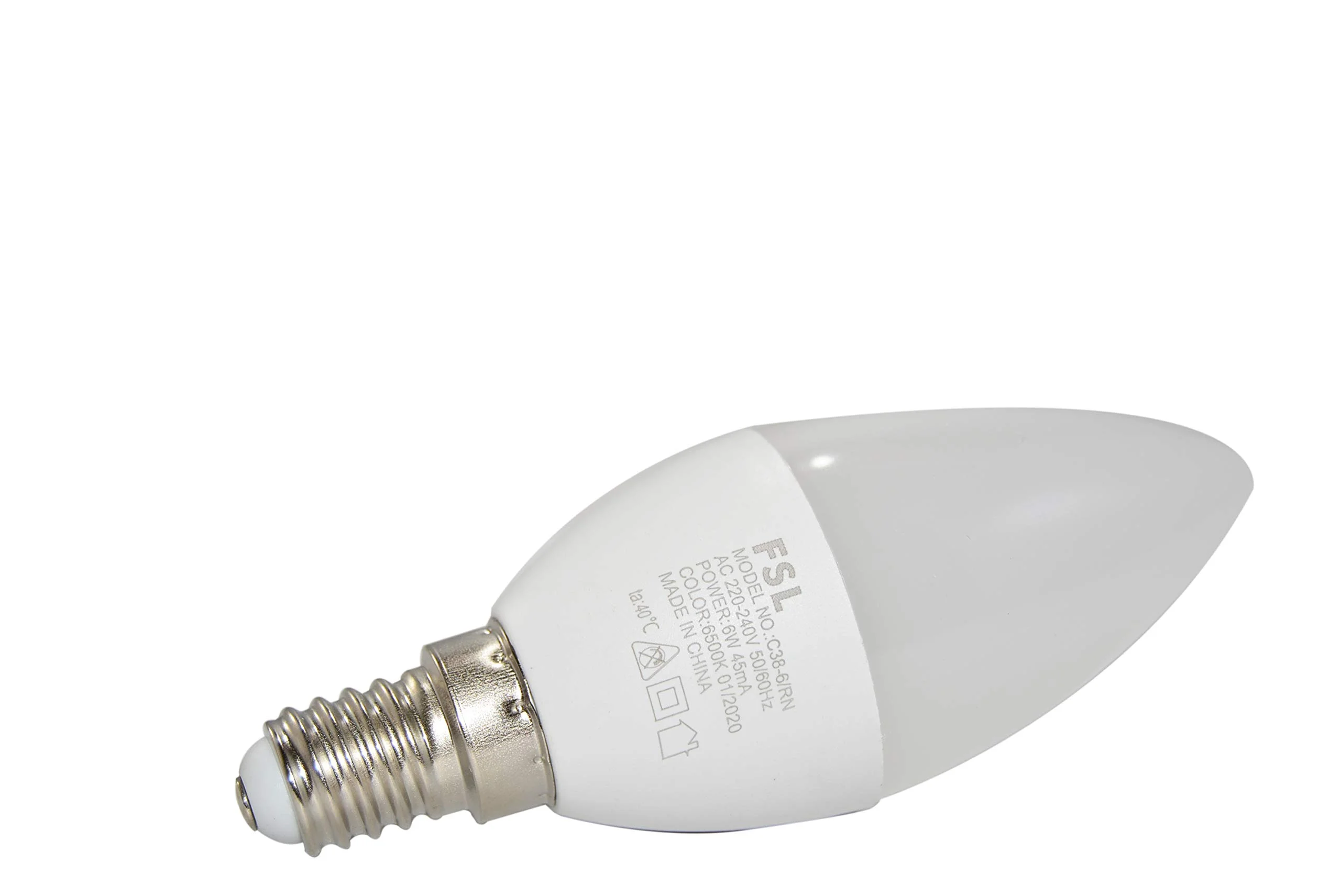 FSL LED C38 6W E-14 DIMMABLE Bulb