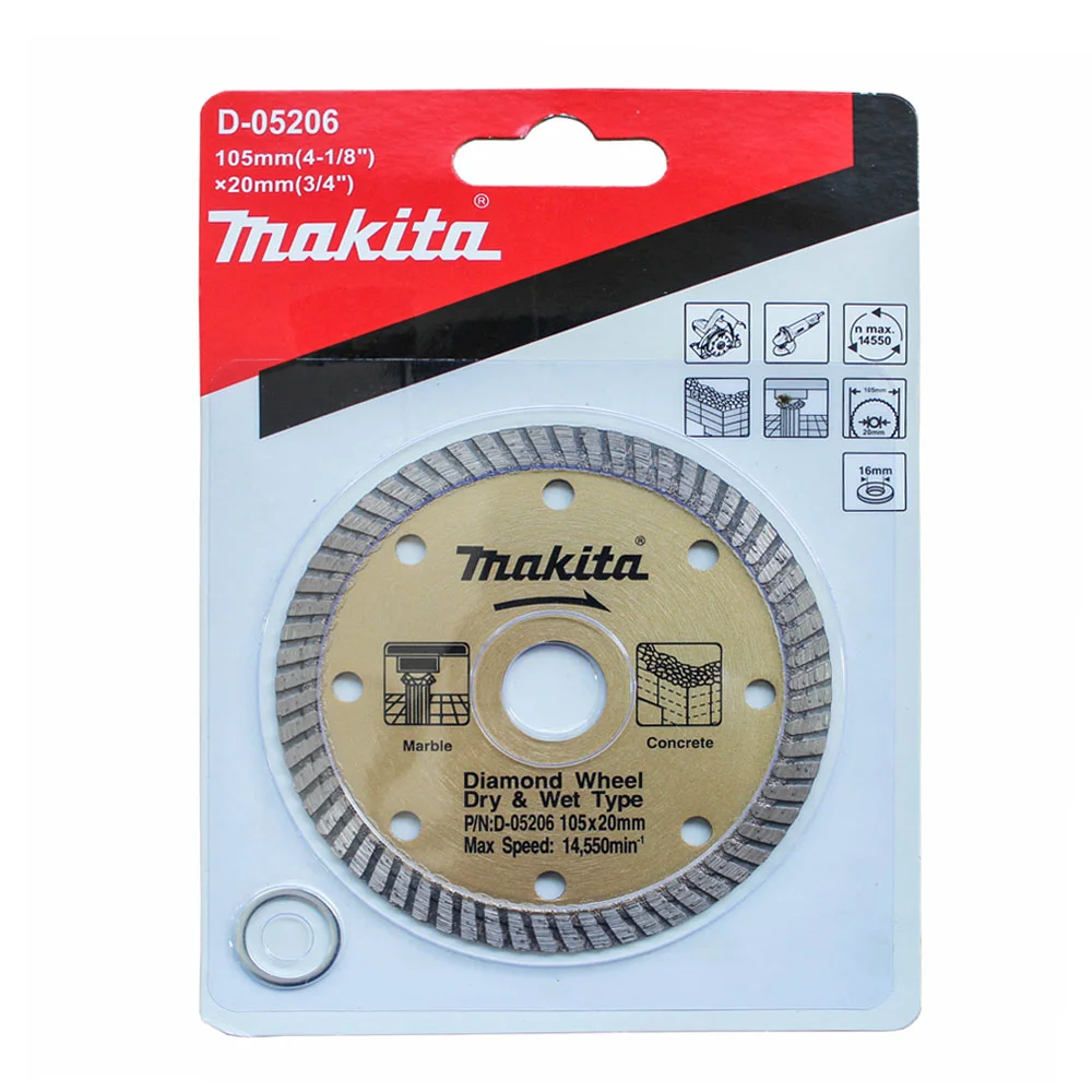 Makita D05206 Diamond Wheel Corrugated 105mm