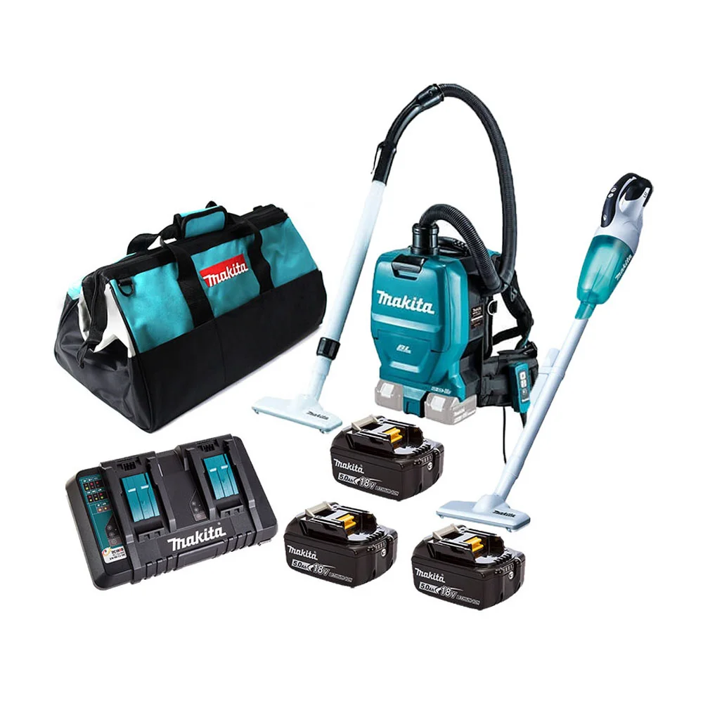 Makita DLX2248PT1 18V Li-Ion Vacuum Cleaner Combo Kit