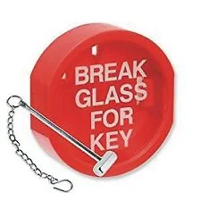 EMERGENCY KEY BOX BREAKABLE GLASS