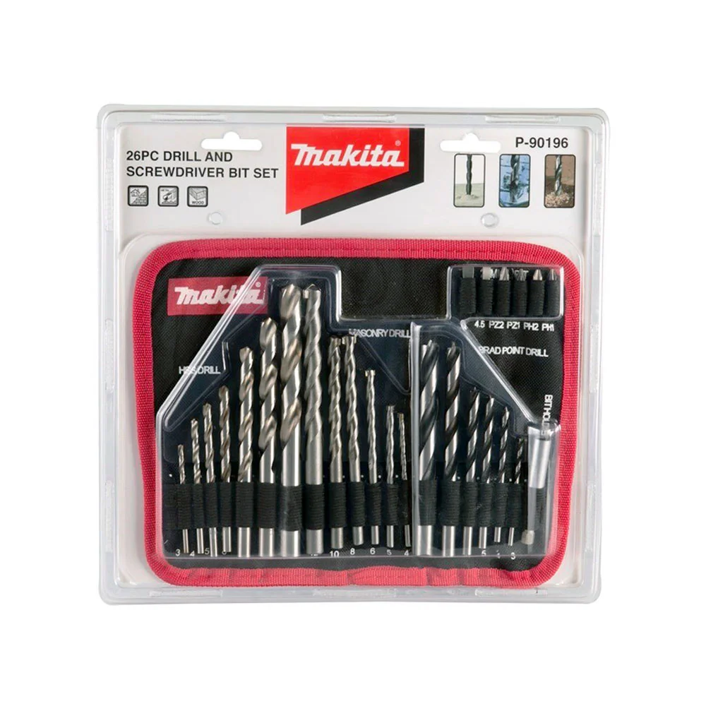 Makita P90196 Drill & Screw Driver Bit Set 26pcs