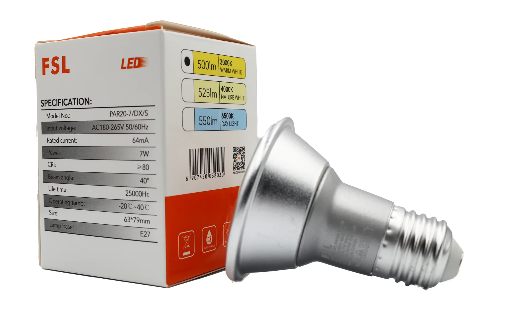 FSL LED PAR 20 7W