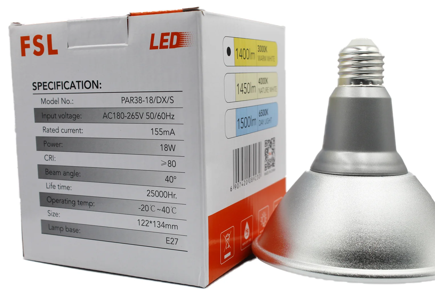 FSL LED Par38 18W