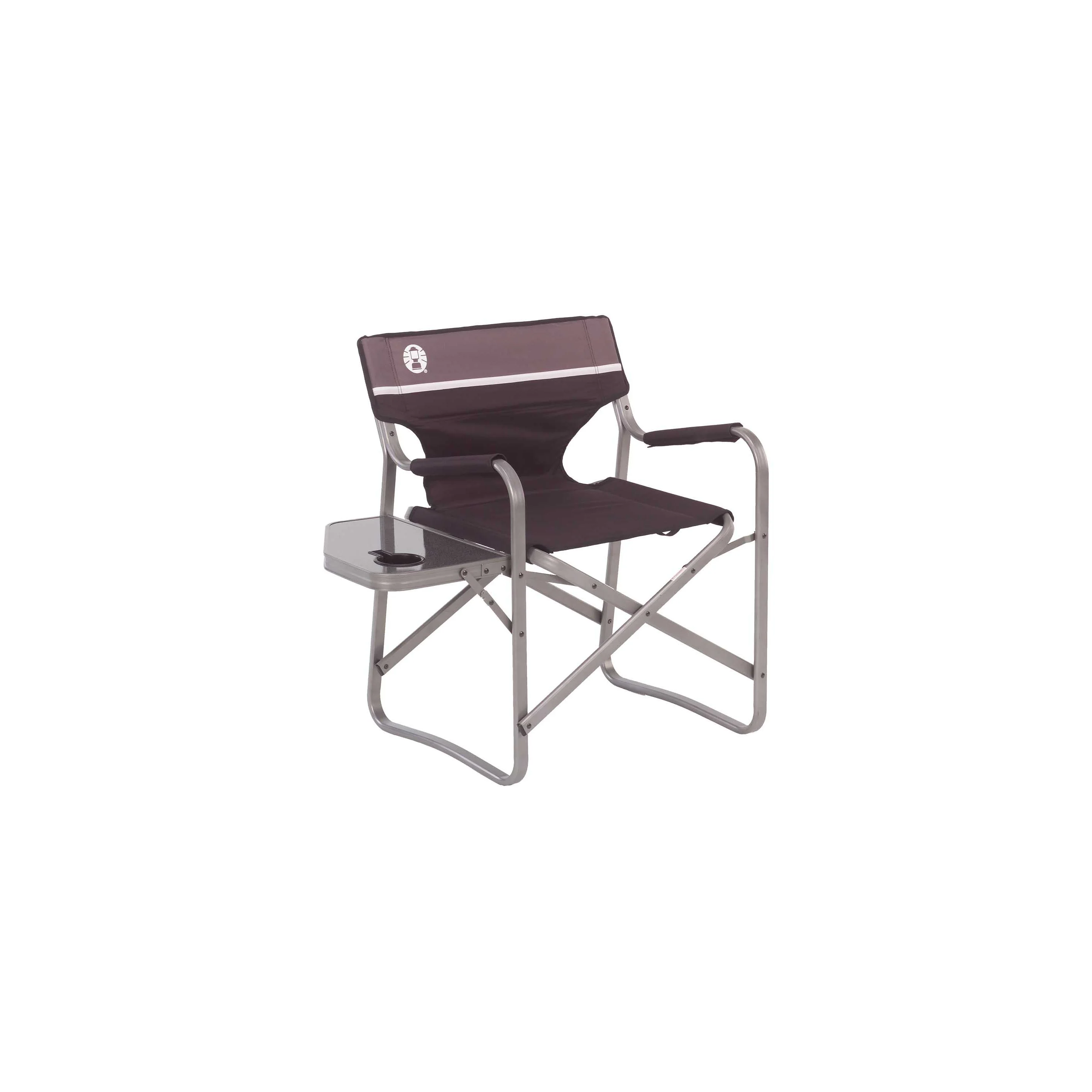 Coleman Chair Deck Aluminum W/Side Table C004 COL2000020293 Black (79.2 x 53.5 x 21.5) 3.22Kg