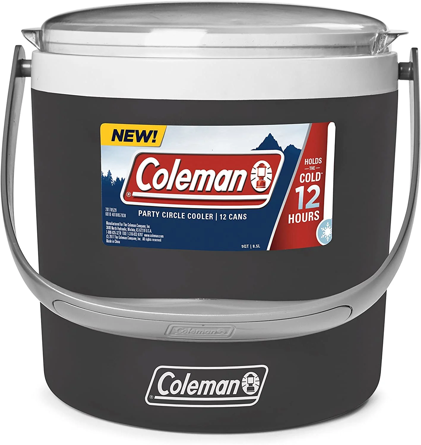 Coleman 9-Quart Party Circle - Black Sand: COL2000033043 (27.3 x 28 x 28.5) 1.4Kg