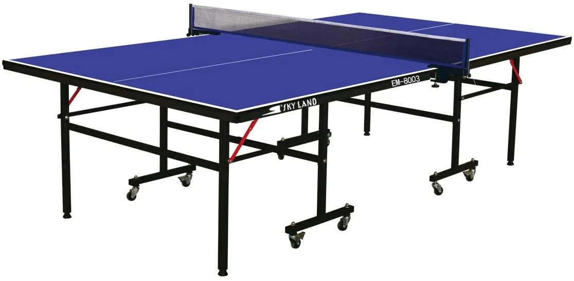 Skyland Single Folding Movable Tennis Table, Blue EM-8003