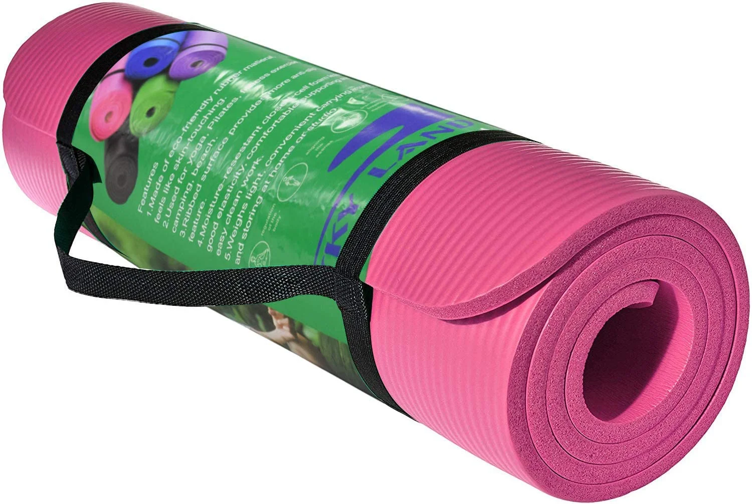 Skyland Yoga Mat Pink - 10mm Thick EM-9315