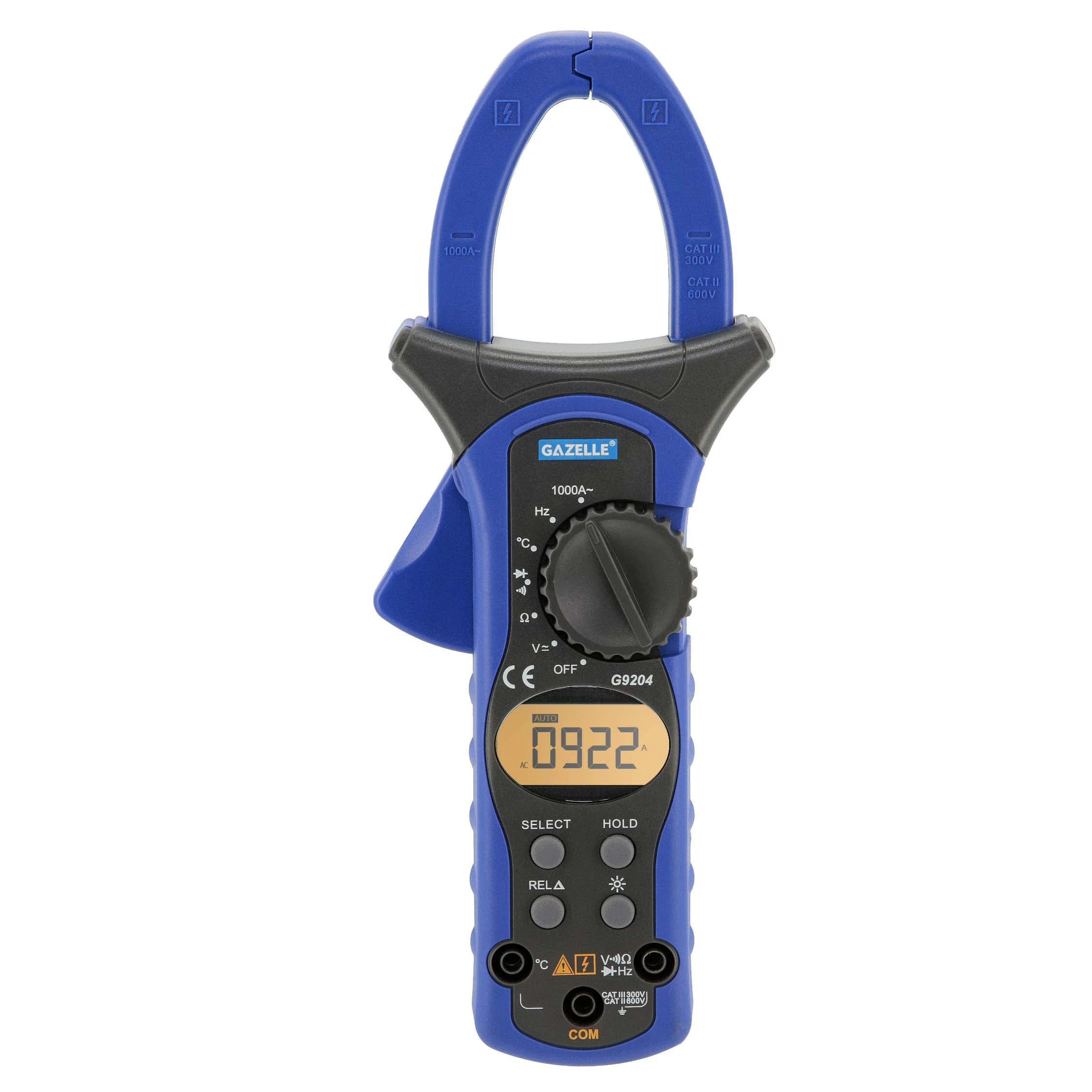 1000A Auto Range Digital Clamp Meter, Jaw Capacity 40mm