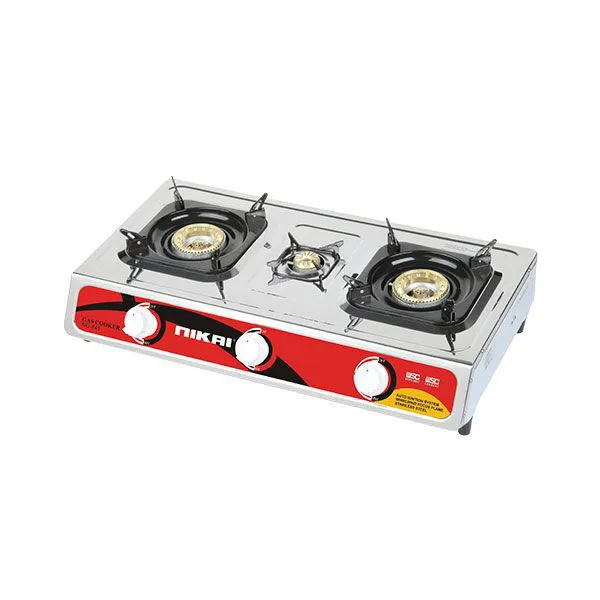 NIKAI TRIPLE BURNER GAS STOVE NG845