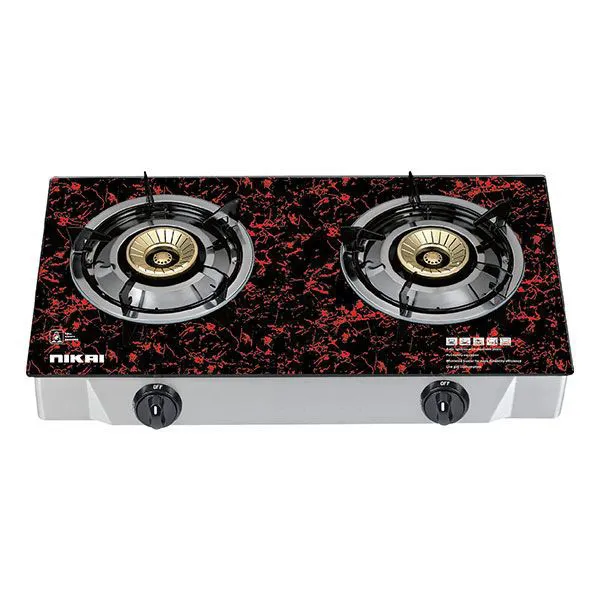 NIKAI 2 BURNER,GLASS PANEL, NG9092GSF