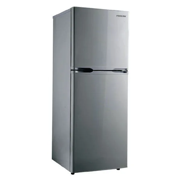 NIKAI DOUBLE DOOR REFRIGERATOR - SILVER NRF190DN4S