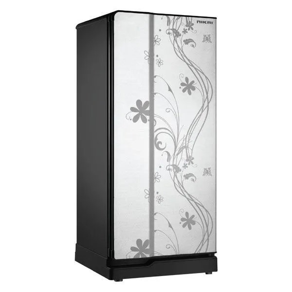 NIKAI SINGLE DOOR REFRIGERATORS, SILVER COLORFLOWERS PATERN NRF220DSF