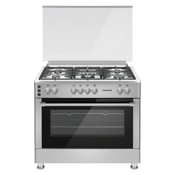 NIKAI 90X60 GAS COOKING RANGE - STAINLESS STELL -FULL SAFETY U9066FSSPTN10