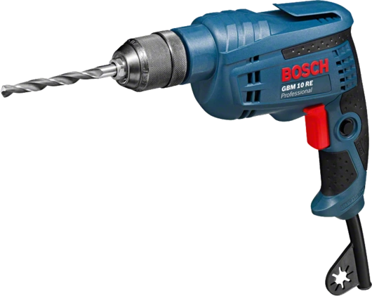 Bosch Rotary Drill 600 Watts 10mm Key less Chuck (Reverse/Elecronic) GBM 10 RE - keyless