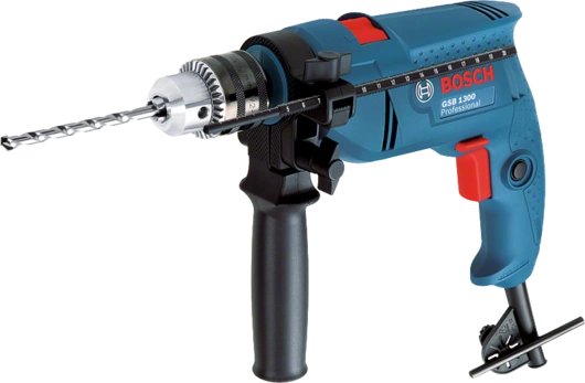 Bosch Impact Drill, 550 W, Keyed Chuck GSB 1300-keyed