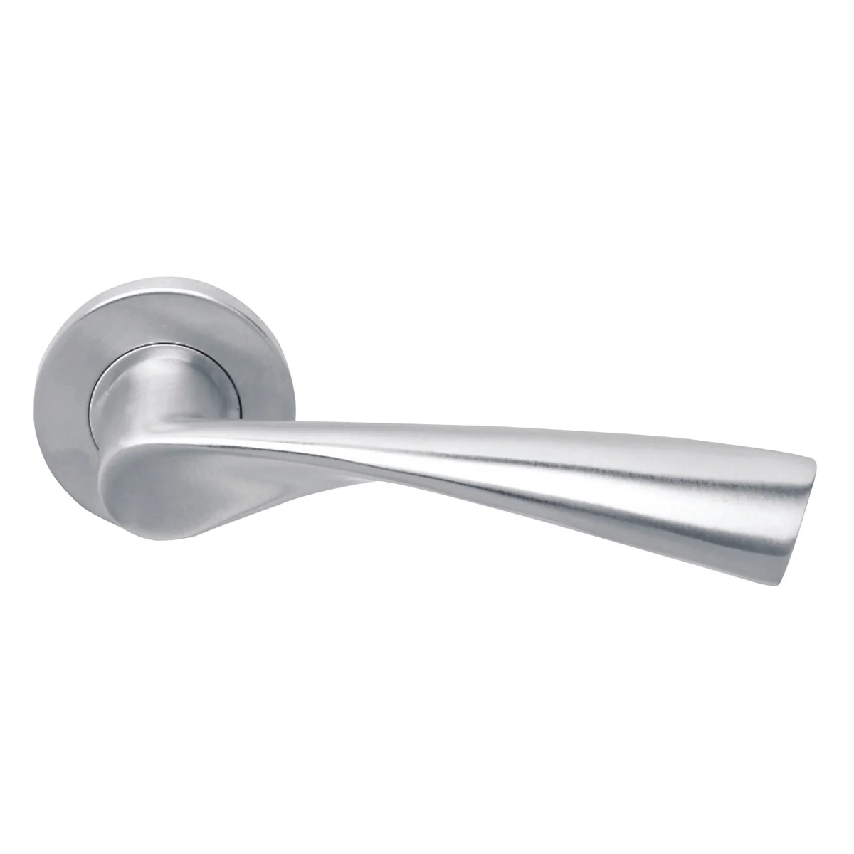 Stainless Steel Solid Lever Handle On Rose DTSH002