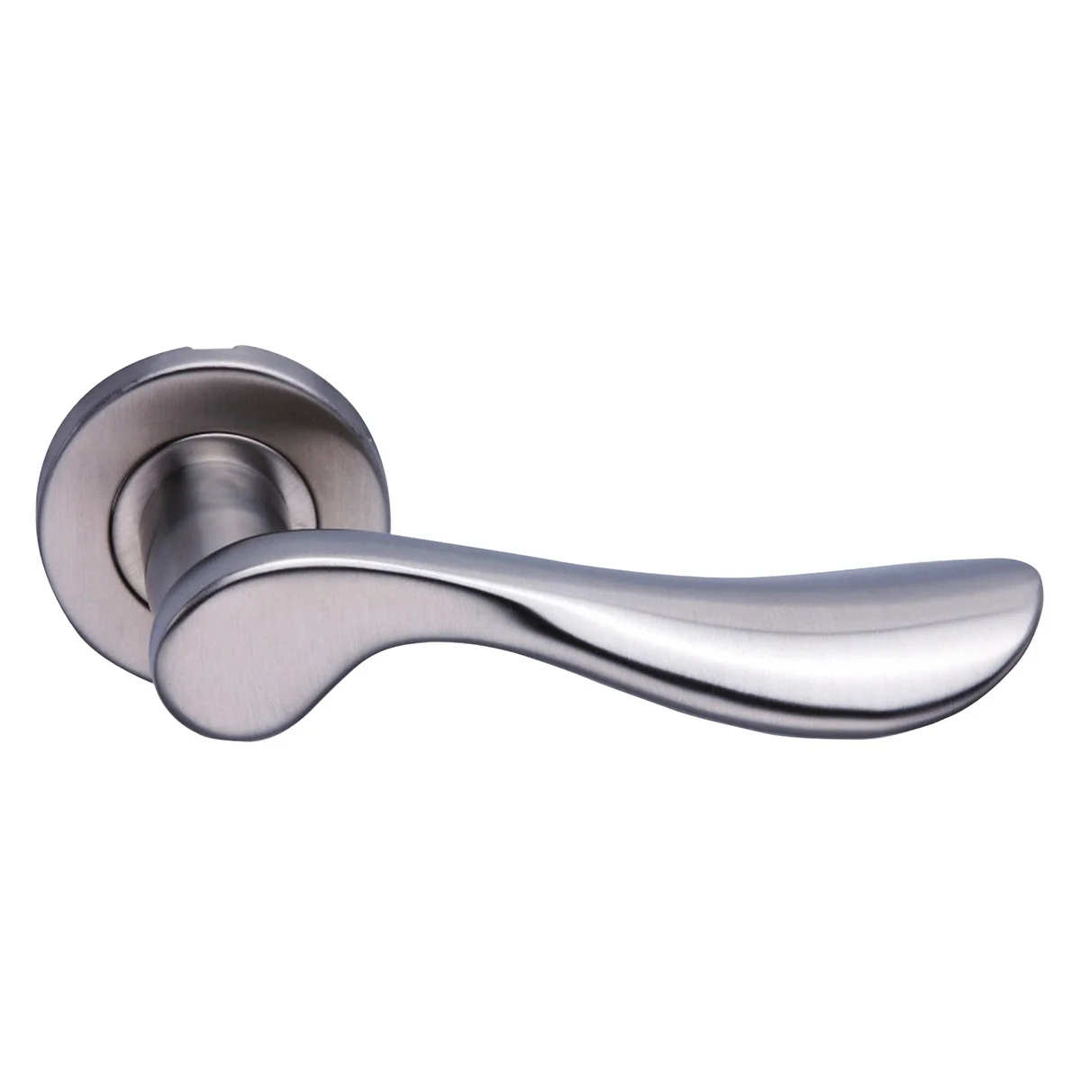 Stainless Steel Solid Lever Handle On Rose DTSH006