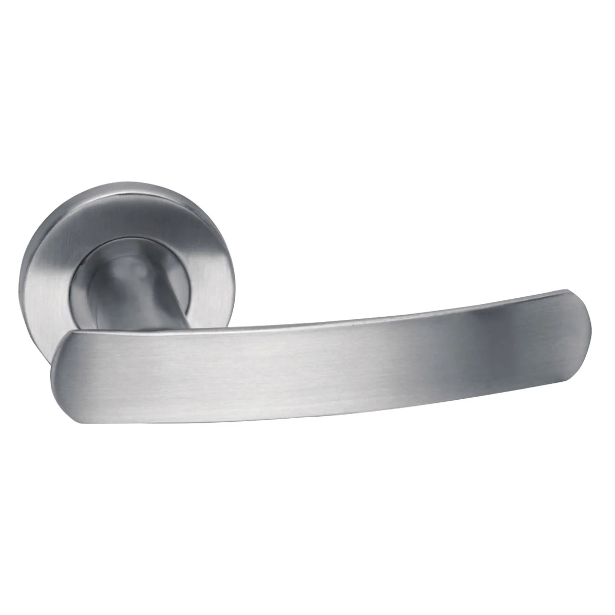 Stainless Steel Solid Lever Handle On Rose DTSH010