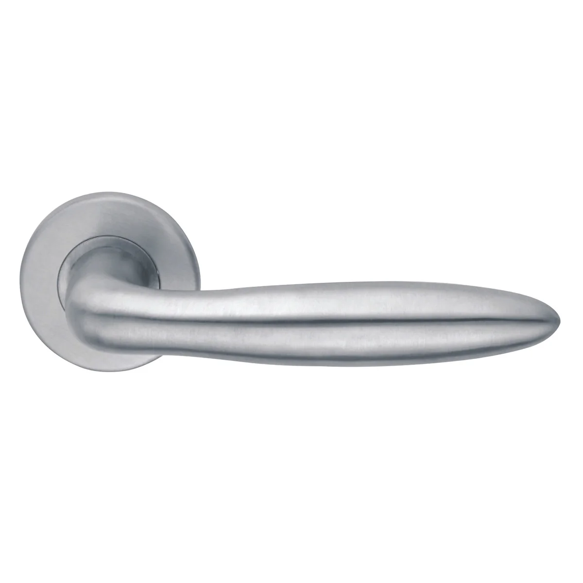 Stainless Steel Solid Lever Handle On Rose DTSH024