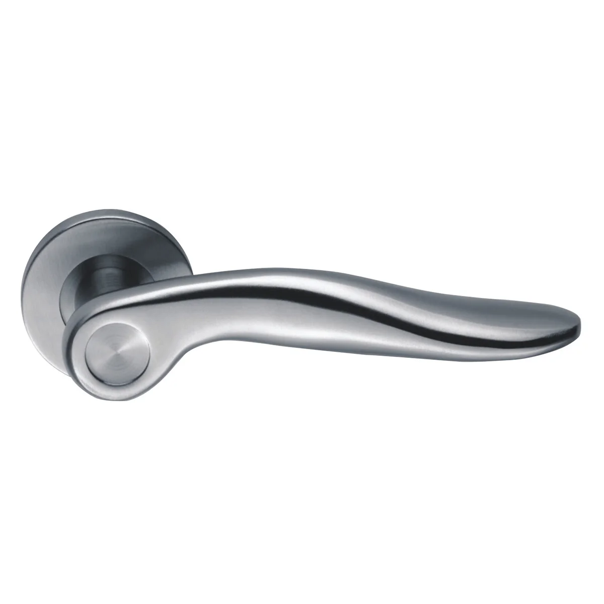 Stainless Steel Solid Lever Handle On Rose DTSH025