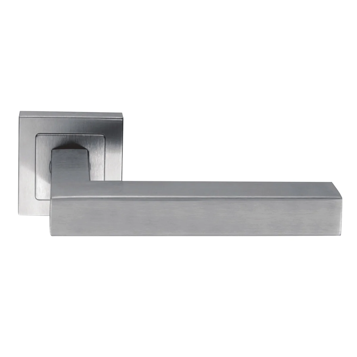 Stainless Steel Tubular Lever Handle on Rose DTTH019